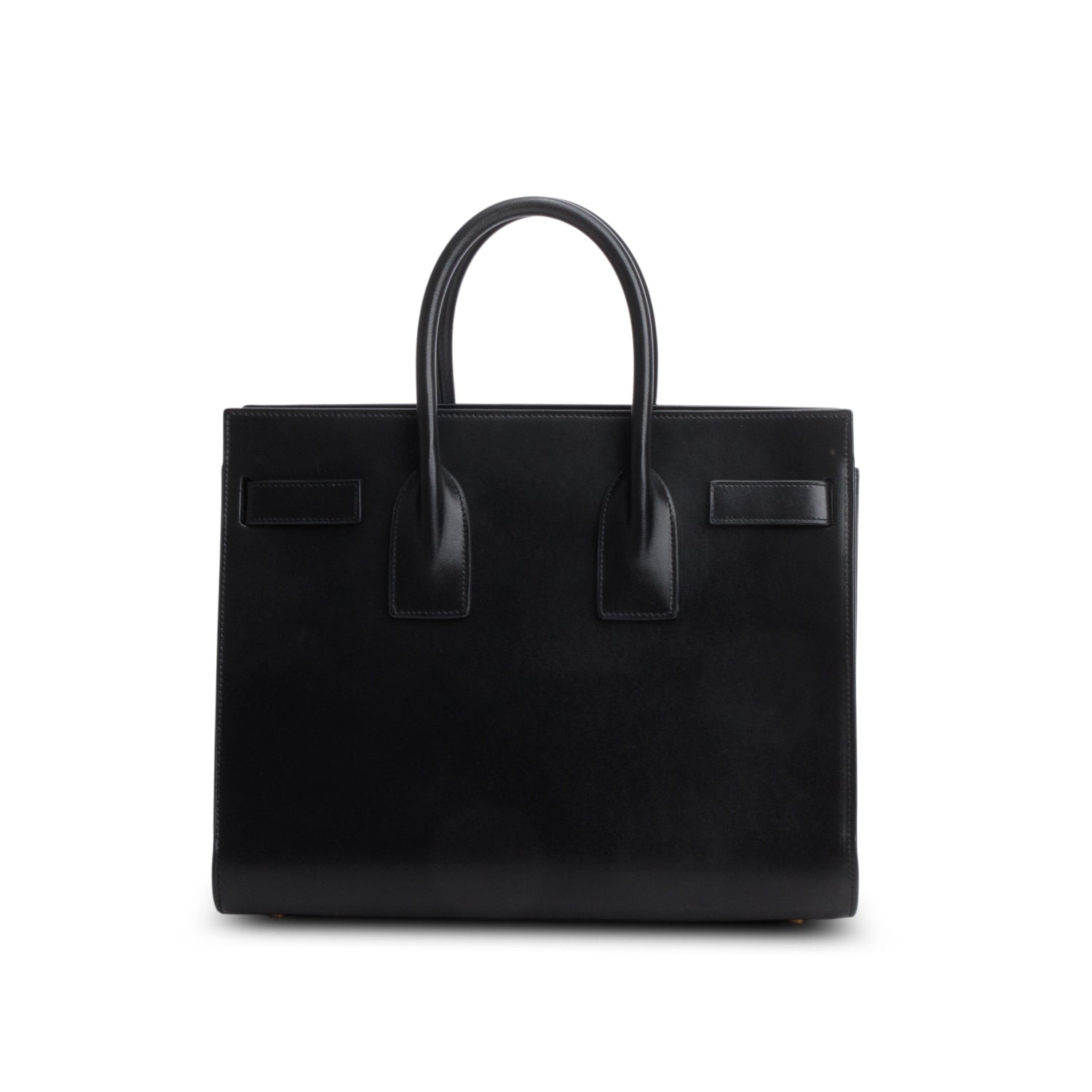 Saint Laurent 2023 Black Calfskin Leather Large Sac de Jour w/ Strap