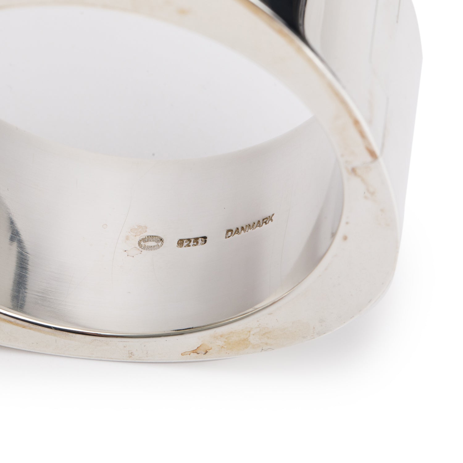 Georg Jensen Sterling Silver Lina Christensen Wide Bangle Bracelet