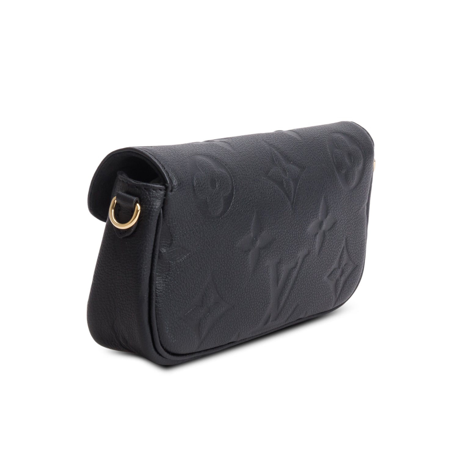 Louis Vuitton Black Empreinte Monogram Giant Ivy Wallet on Chain w/ Box & Straps