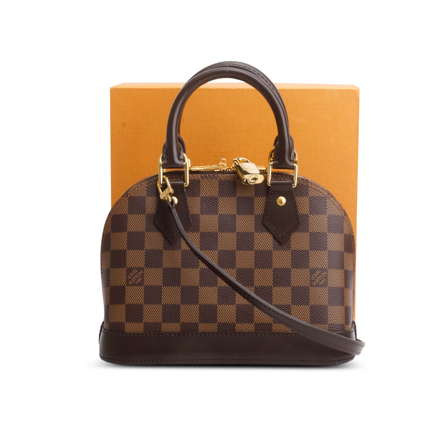 Louis Vuitton Damier Ebene Alma BB w/ Box & Strap