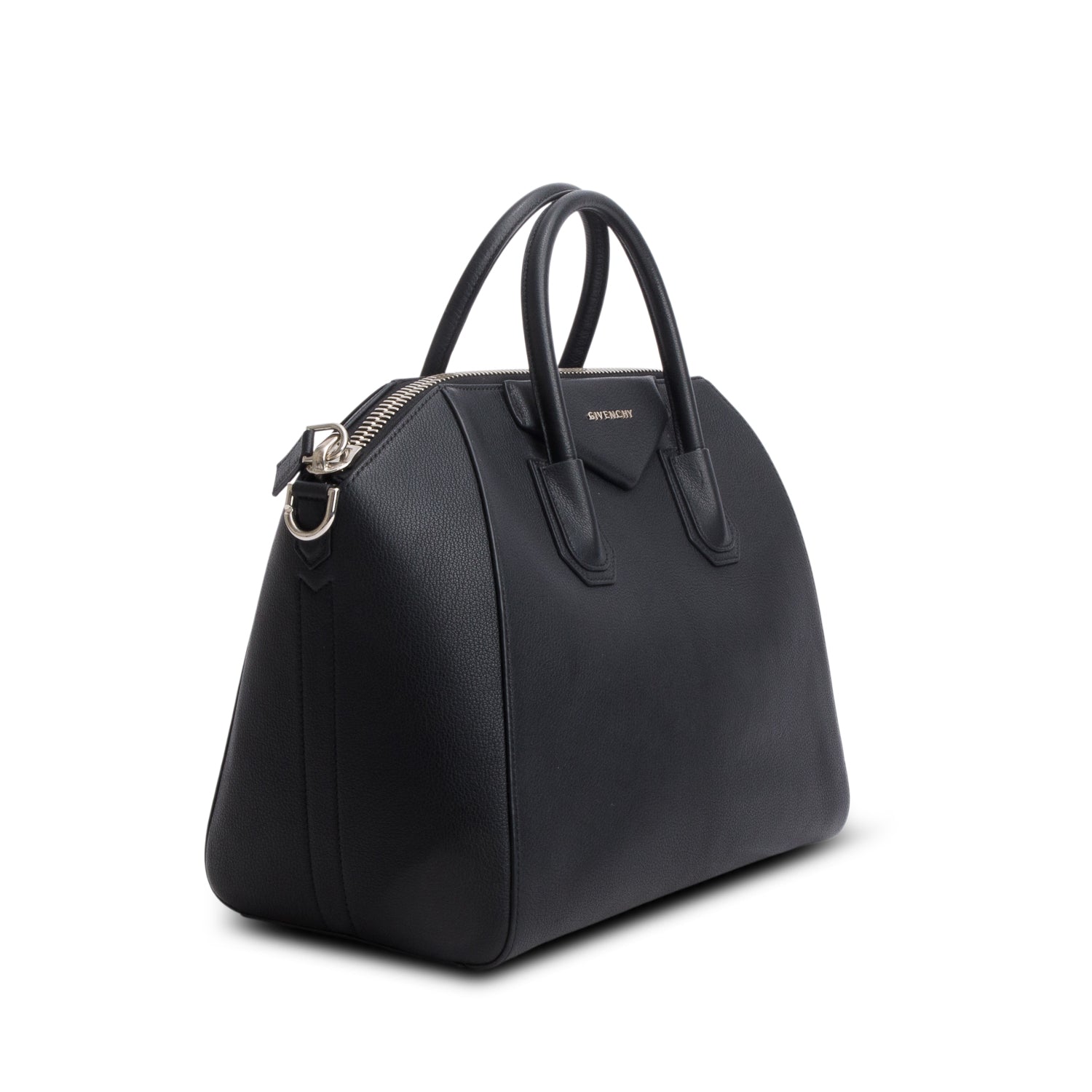Givenchy Black Calfskin Leather Medium Antigona w/ Strap