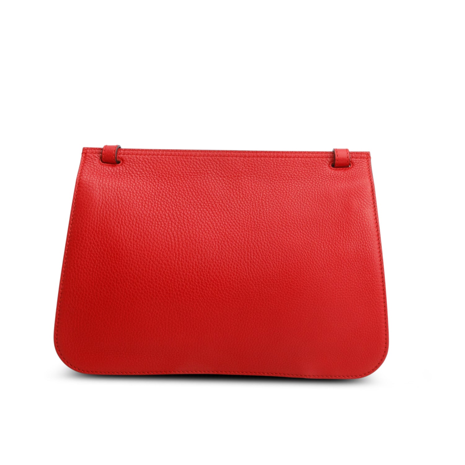 Gucci Red Cellarius Calfskin Medium Bamboo Daily Flap Shoulder Bag