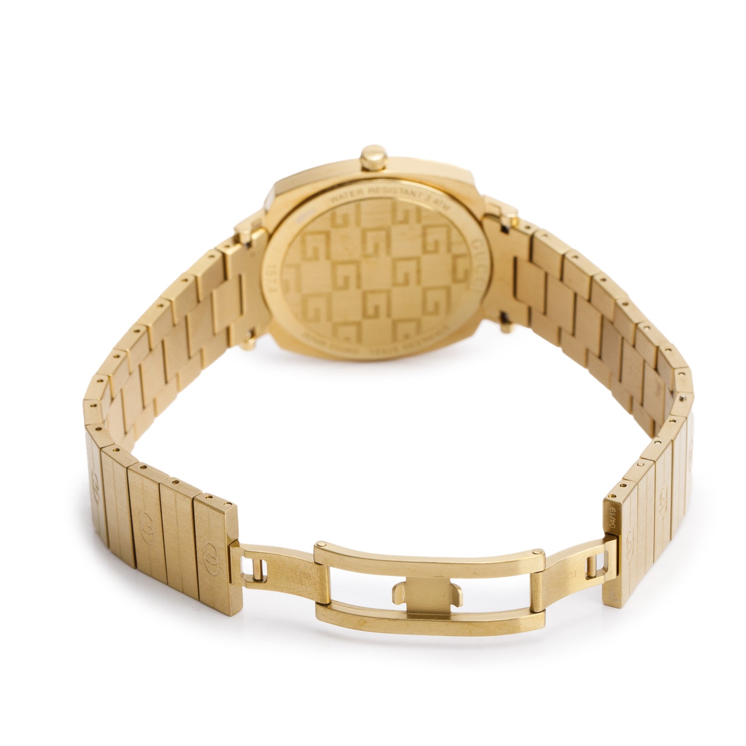 Gucci Gold Plated Stainless Steel Grip 38 MM Watch YA157409
