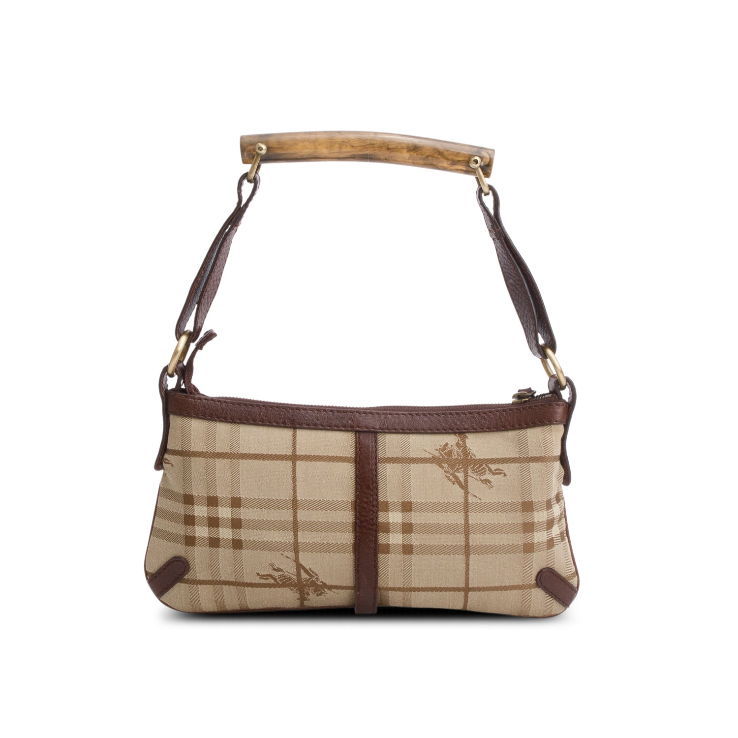 Burberry Beige Haymarket Check Shoulder Bag