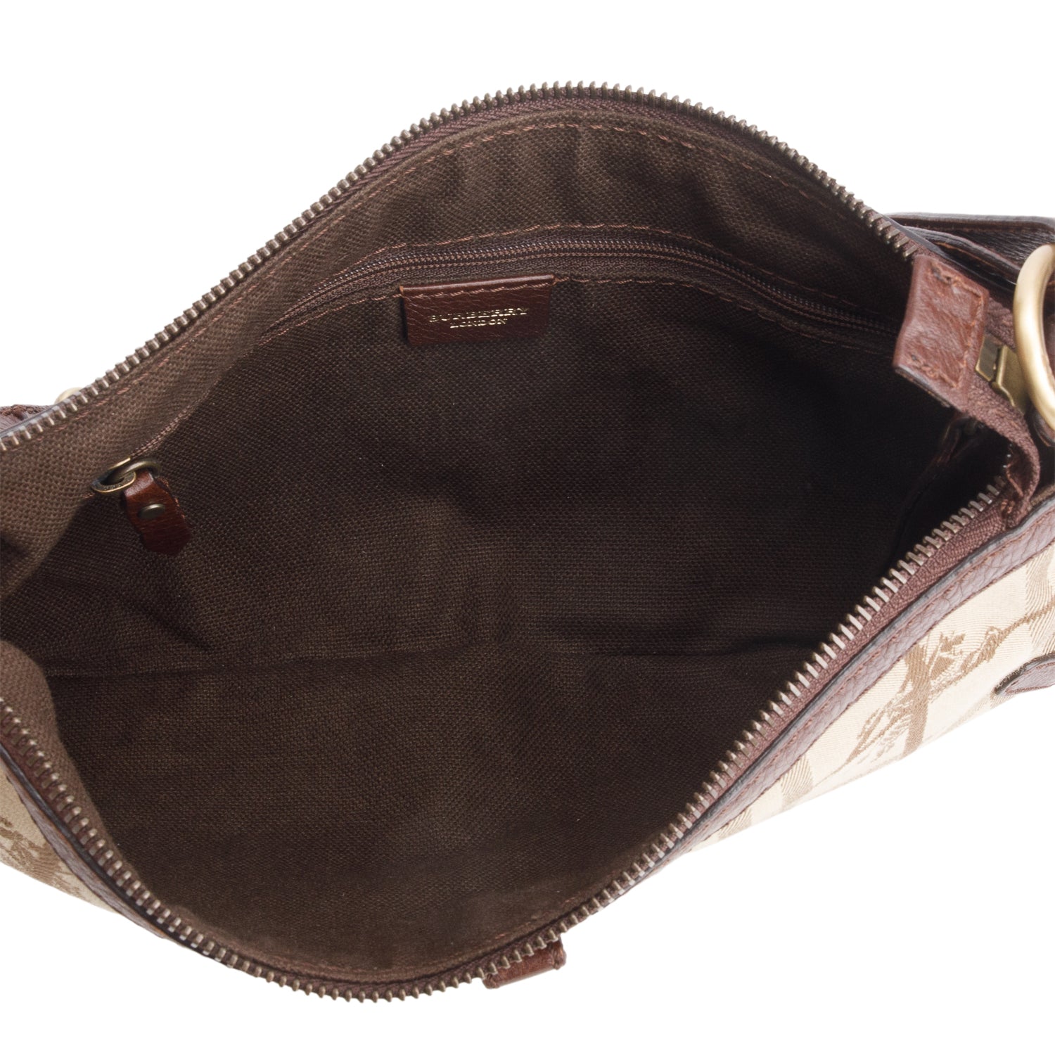 Burberry Beige Haymarket Check Shoulder Bag