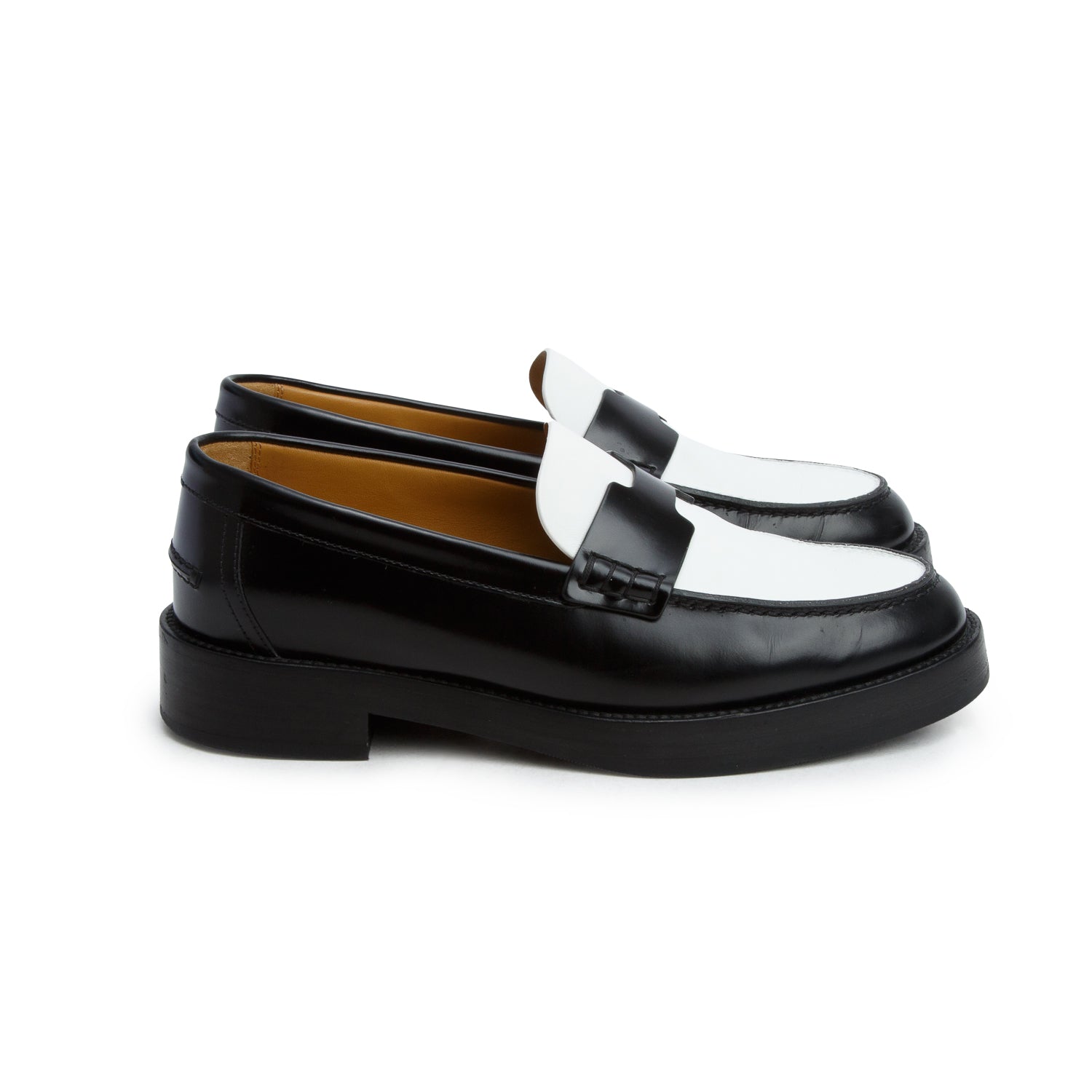 Hermes Noir/Black Calfskin Hour Loafer, Women's Size 38 w/ Box
