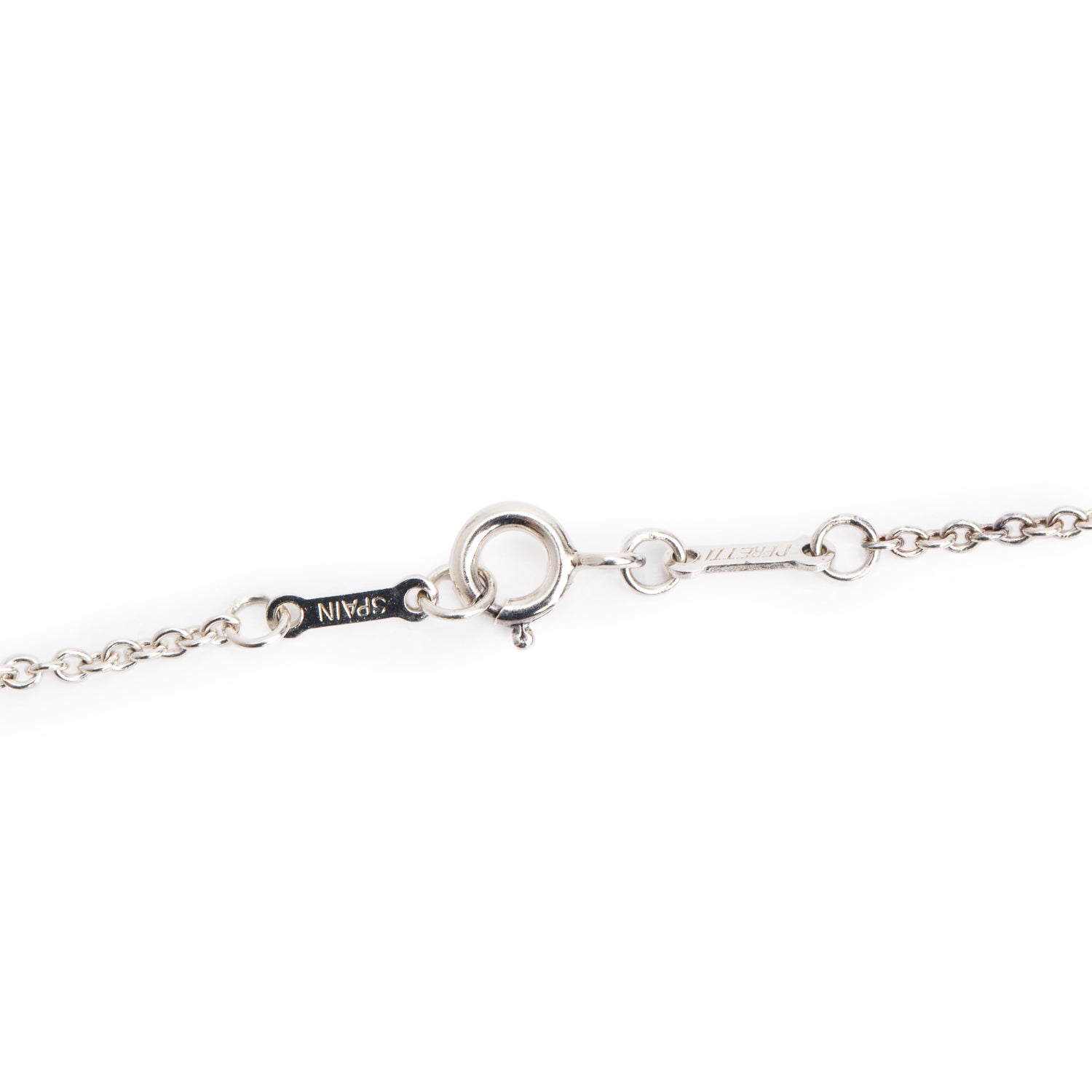 Tiffany & Co. Elsa Peretti Sterling Silver Open Heart Pendant Necklace, 22 MM