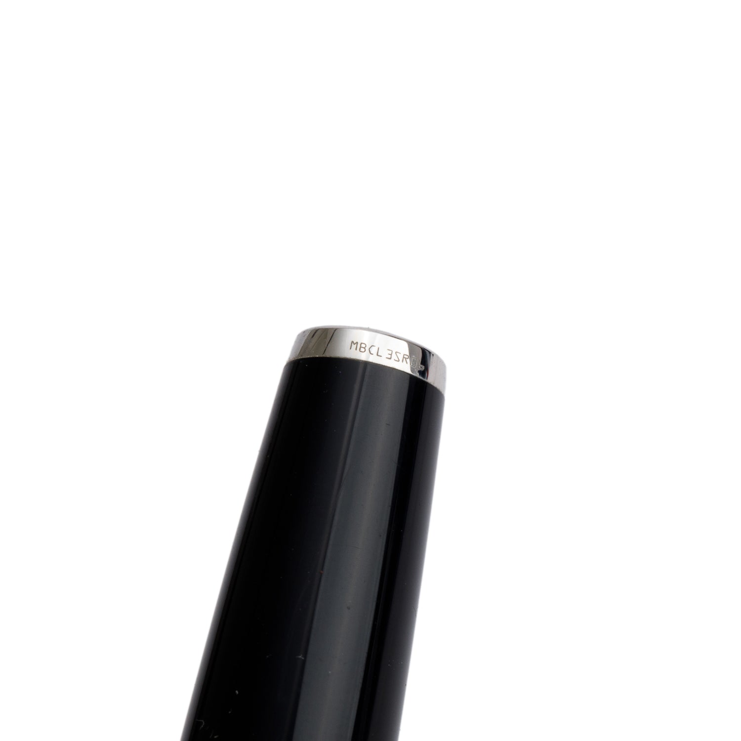 Montblanc Platinum Coated Meisterstuck Black Resin Pix Rollerball Pen