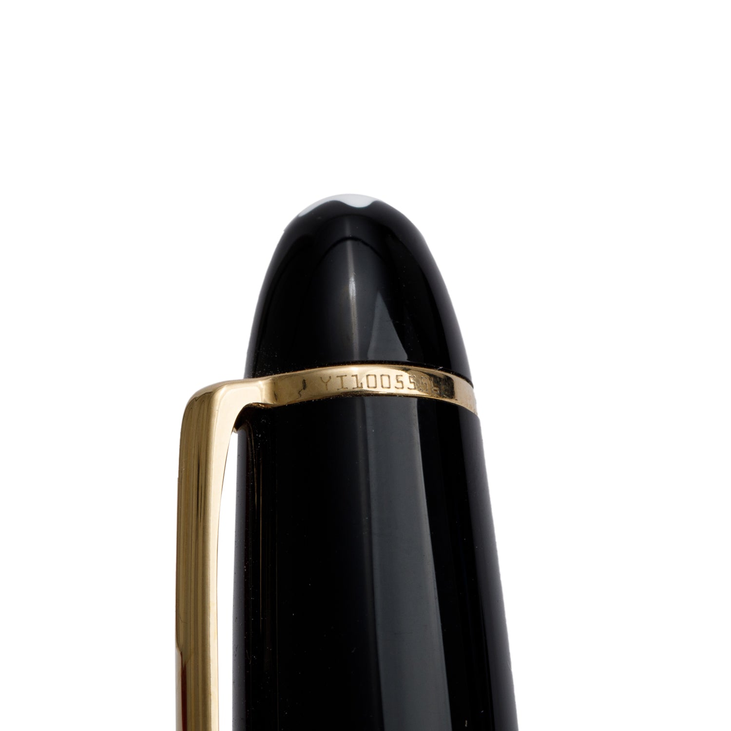 Montblanc Gold-Coated Black Resin Meisterstuck Legrand Fountain Pen