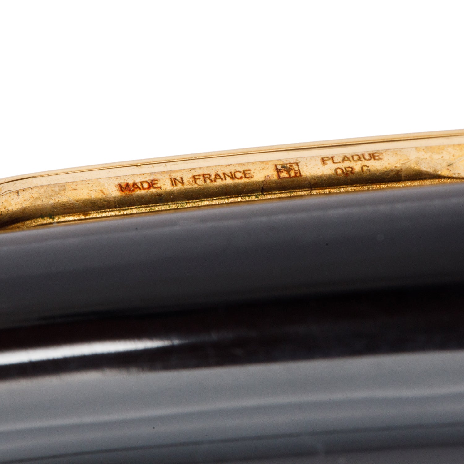 Cartier Gold Plated Black Resin Diabolo De Cartier Fountain Pen