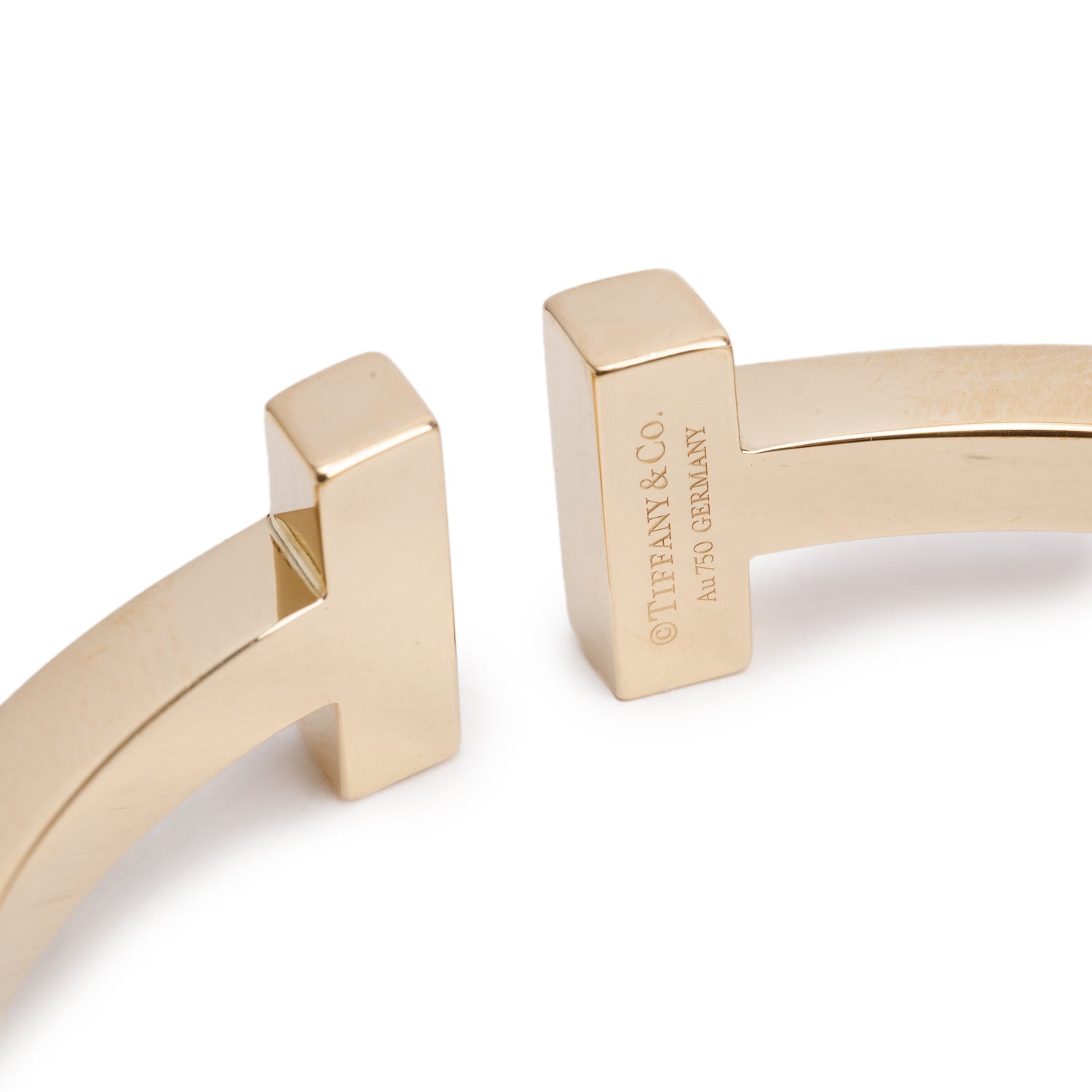Tiffany & Co. 18k Yellow Gold T Square Bracelet w/ Box