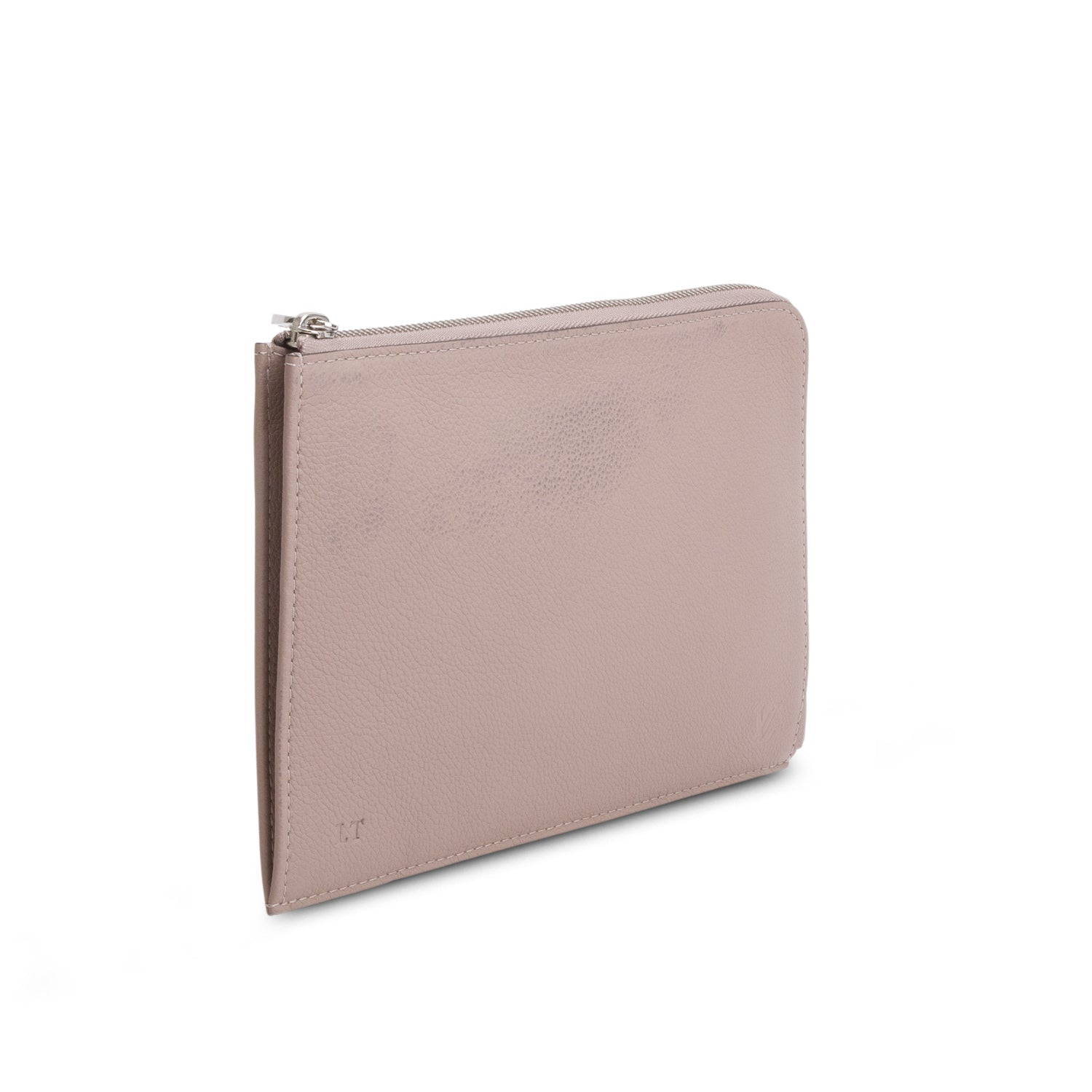 Louis Vuitton Purple Calfskin Pochette Jules Zippy Clutch