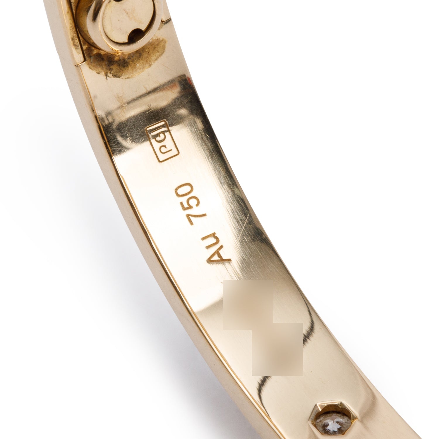 Cartier 18k Yellow Gold Love Bracelet with 4 Diamonds, Classic Model Size 16 w/ Box