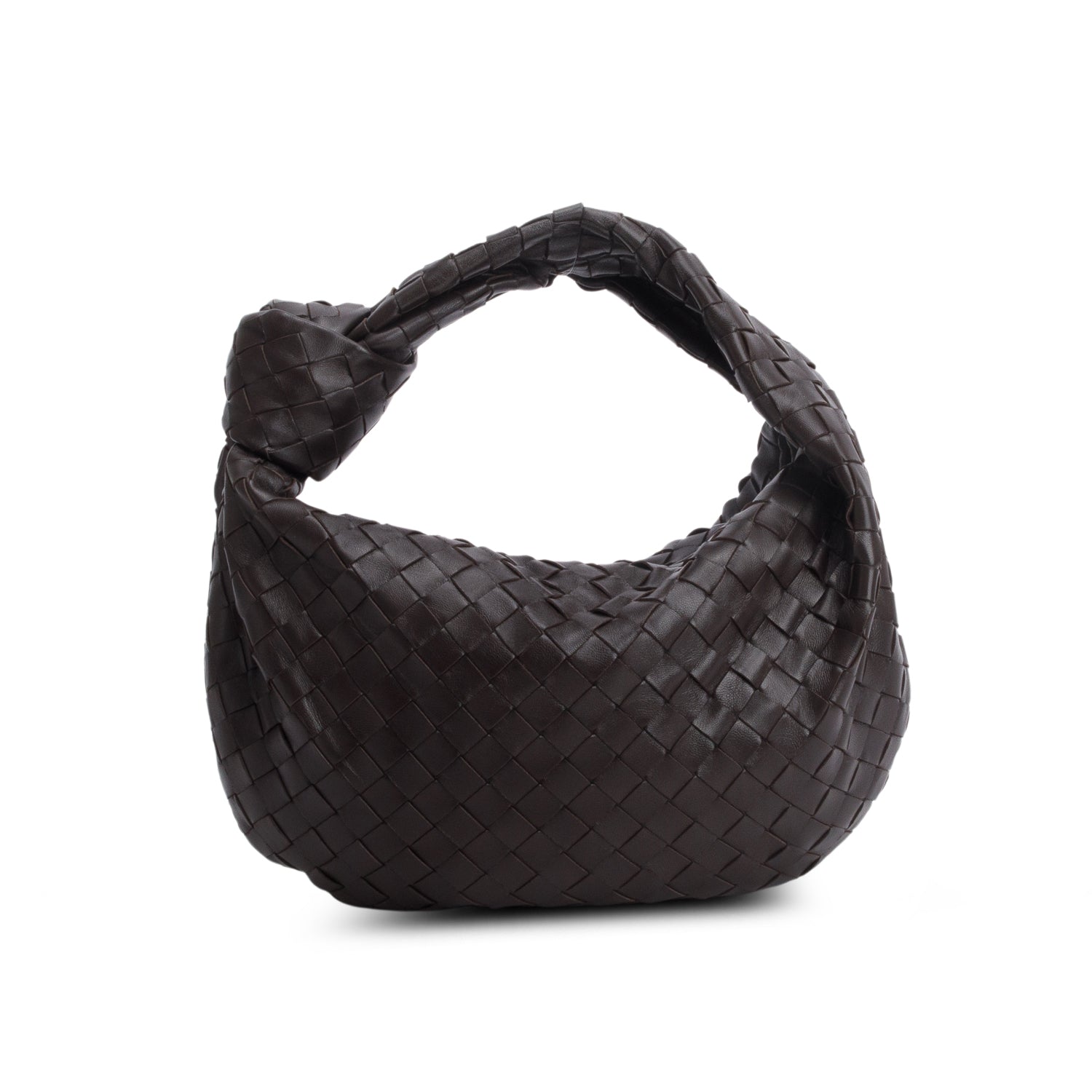 Bottega Veneta Brown Nappa Intrecciato Small Jodie w/ Box & Authenticity Card