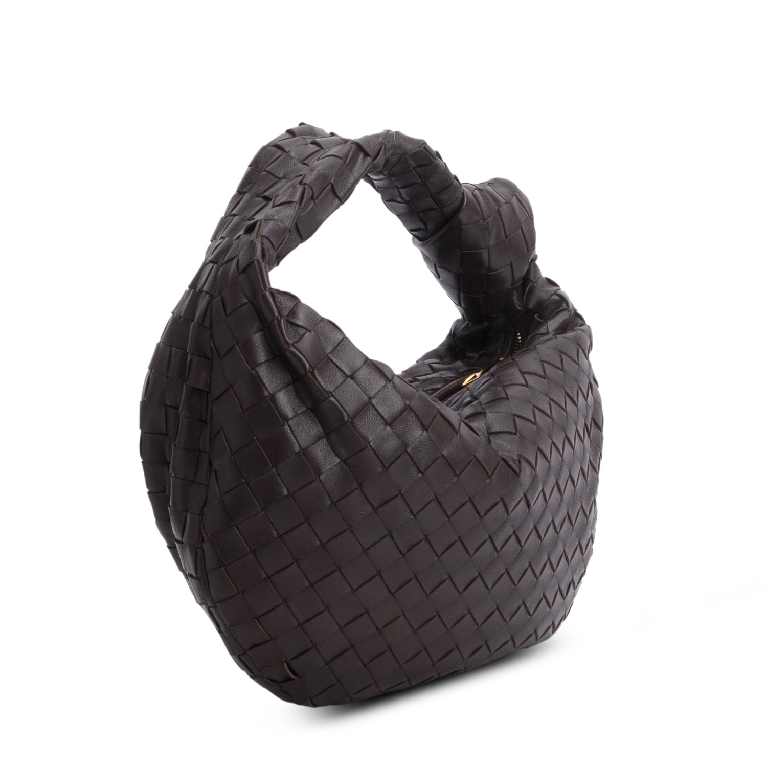 Bottega Veneta Brown Nappa Intrecciato Small Jodie w/ Box & Authenticity Card