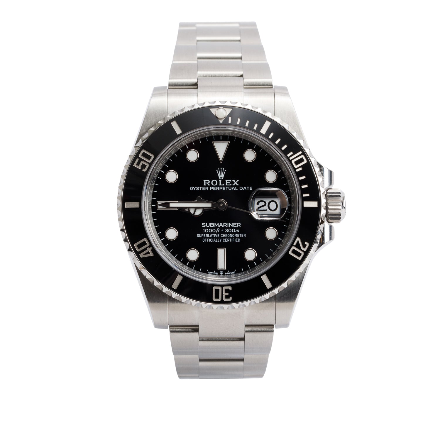 Rolex 2024 Stainless Steel Submariner Date 41 MM Automatic Watch Black 126610LN w/ Box & Papers
