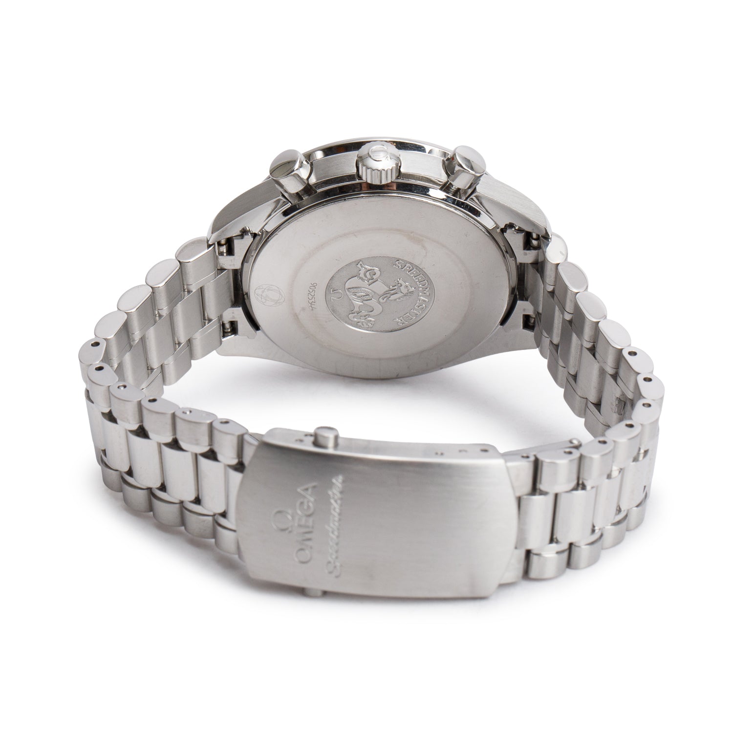 Omega Stainless Steel Speedmaster Reduced 39 MM Automatic Chronograph Watch Black Dial w/ Box & Papers