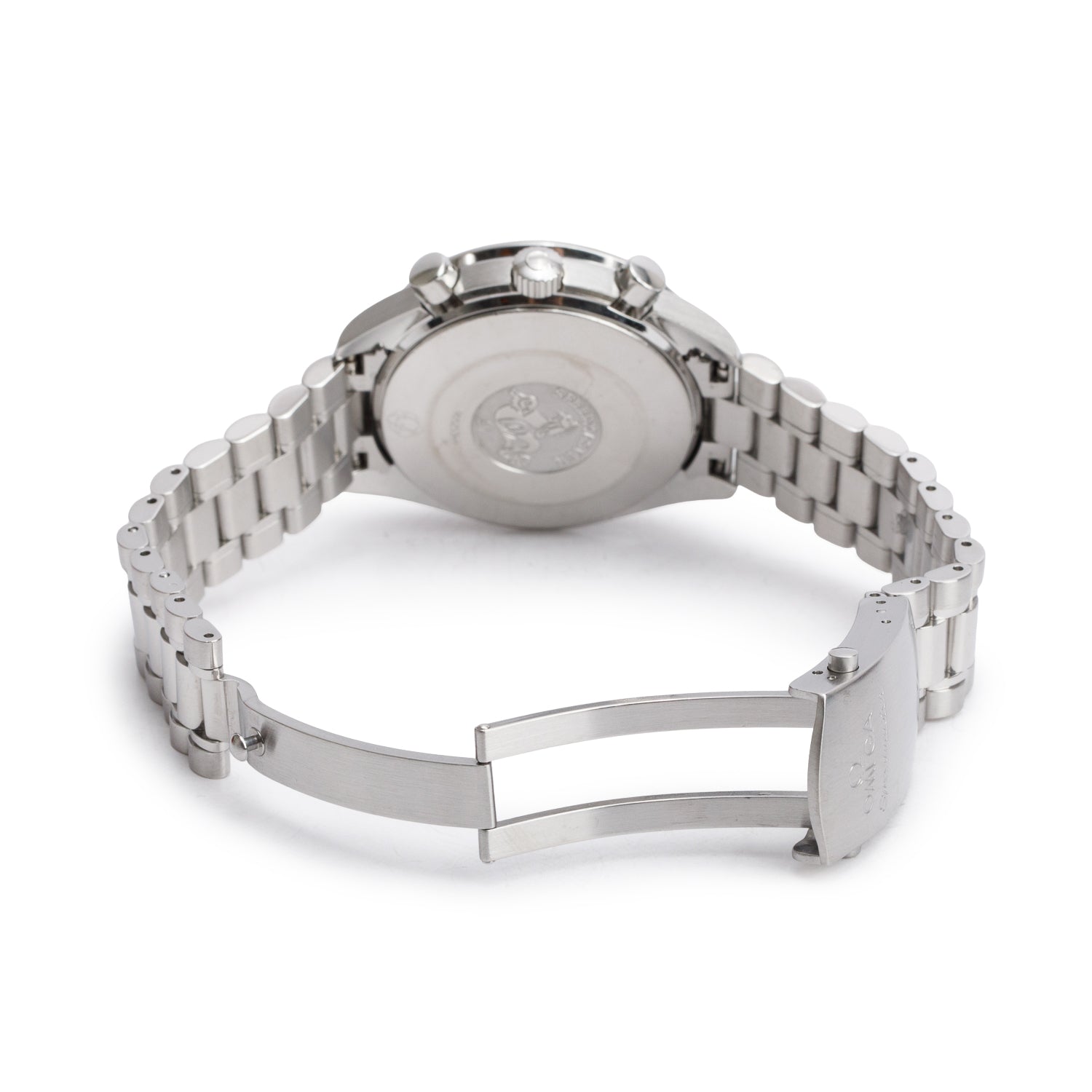 Omega Stainless Steel Speedmaster Reduced 39 MM Automatic Chronograph Watch Black Dial w/ Box & Papers