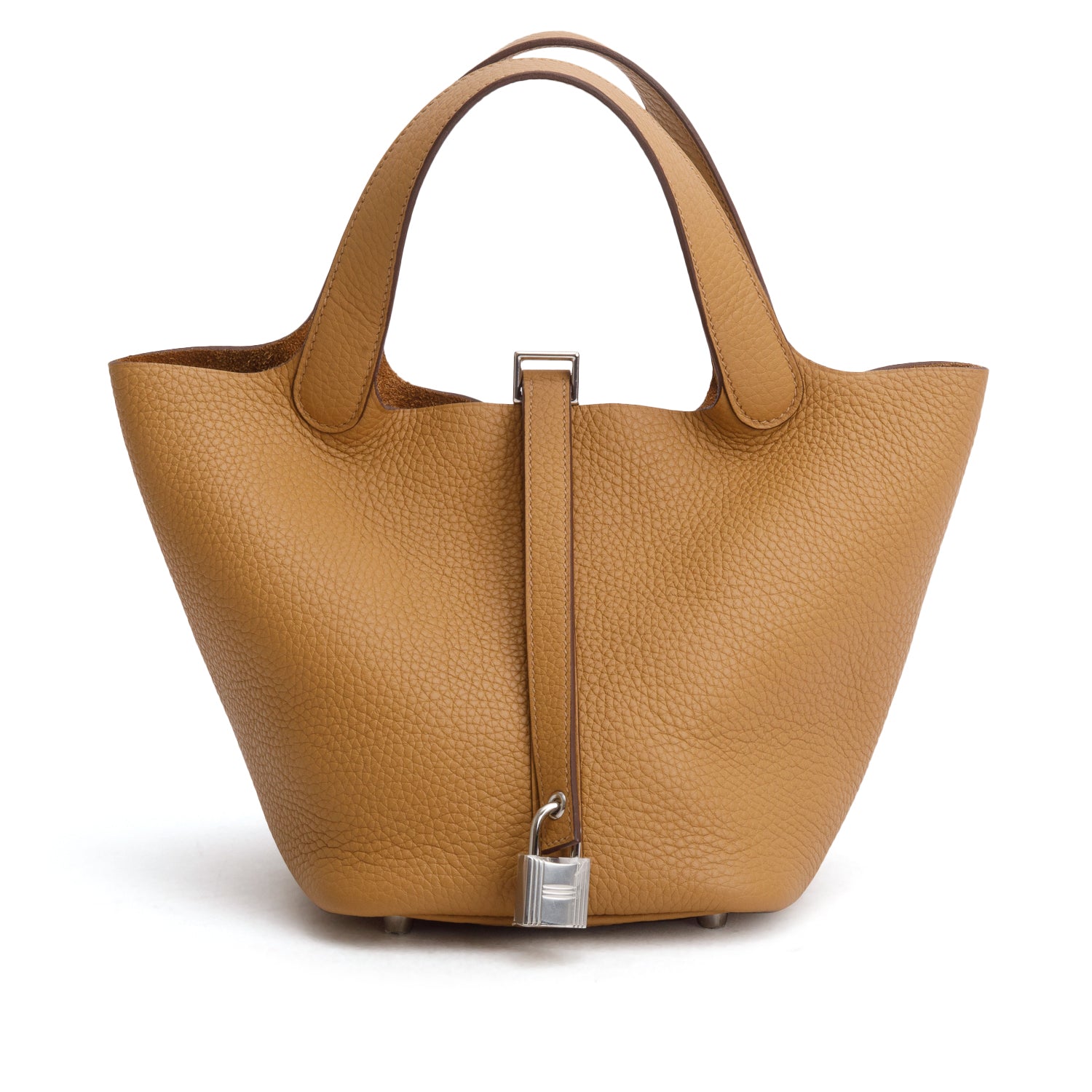 Hermes 2025 Biscuit Taurillon Clemence Picotin Lock 18 w/ Box