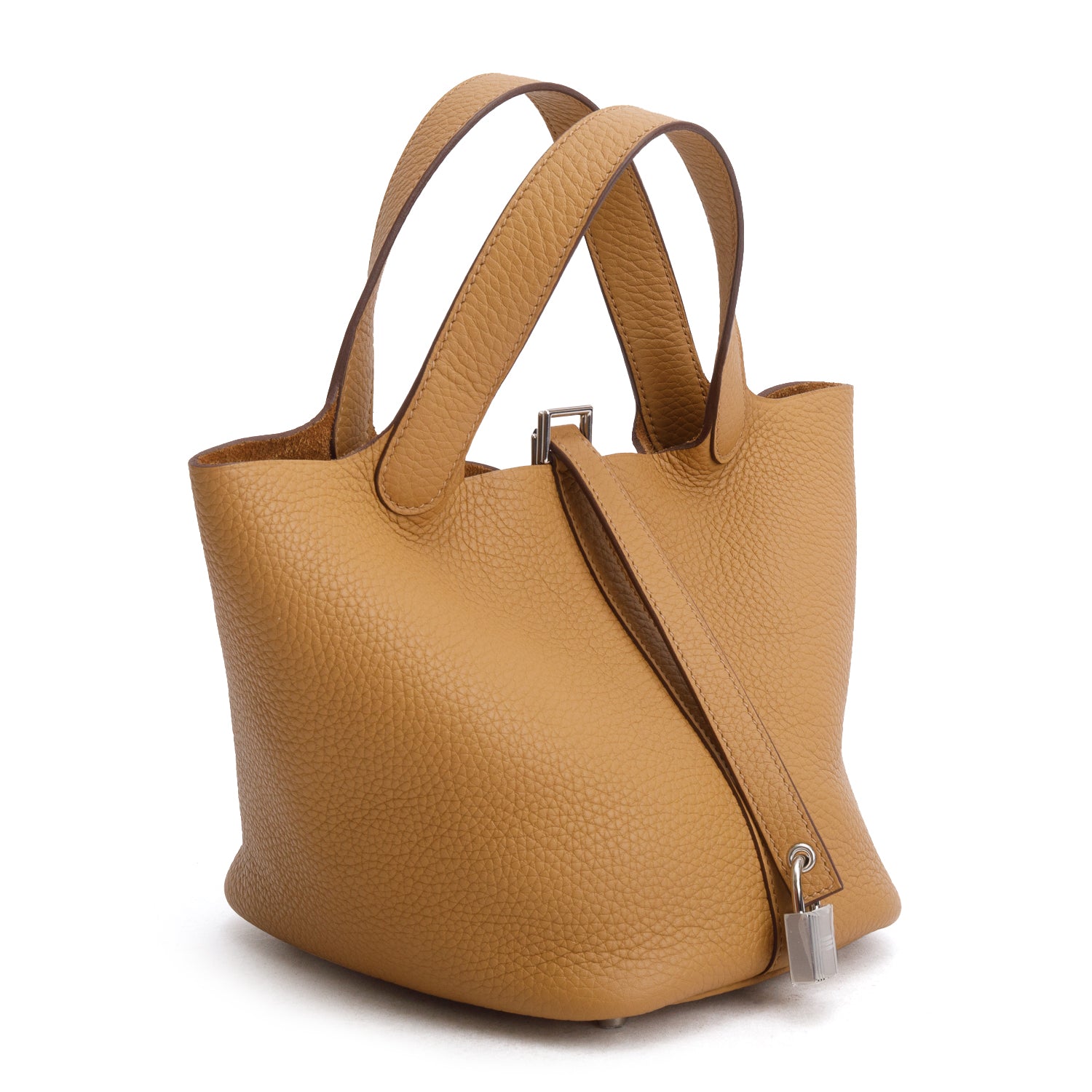 Hermes 2025 Biscuit Taurillon Clemence Picotin Lock 18 w/ Box