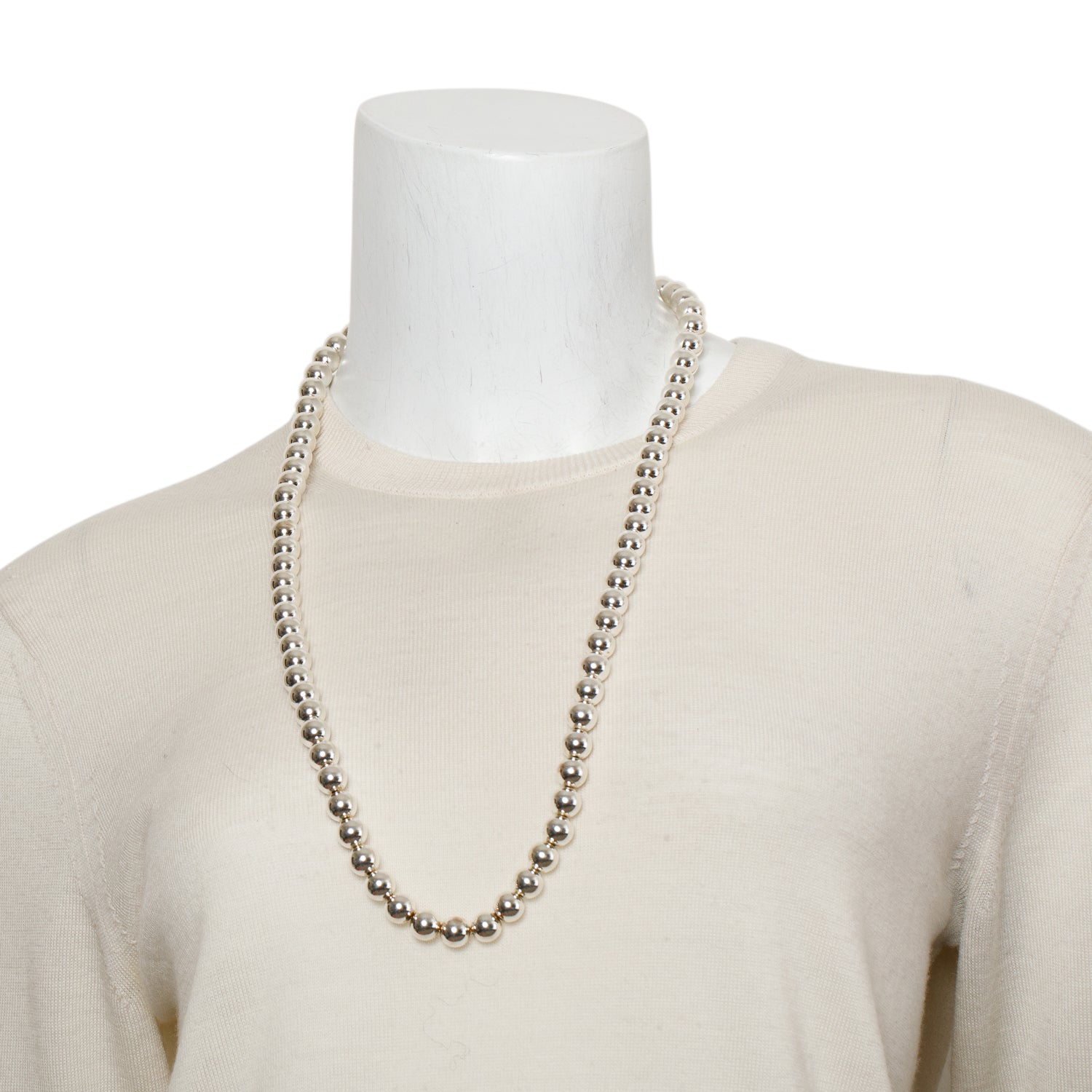 Tiffany & Co. Sterling Silver HardWear Ball Necklace