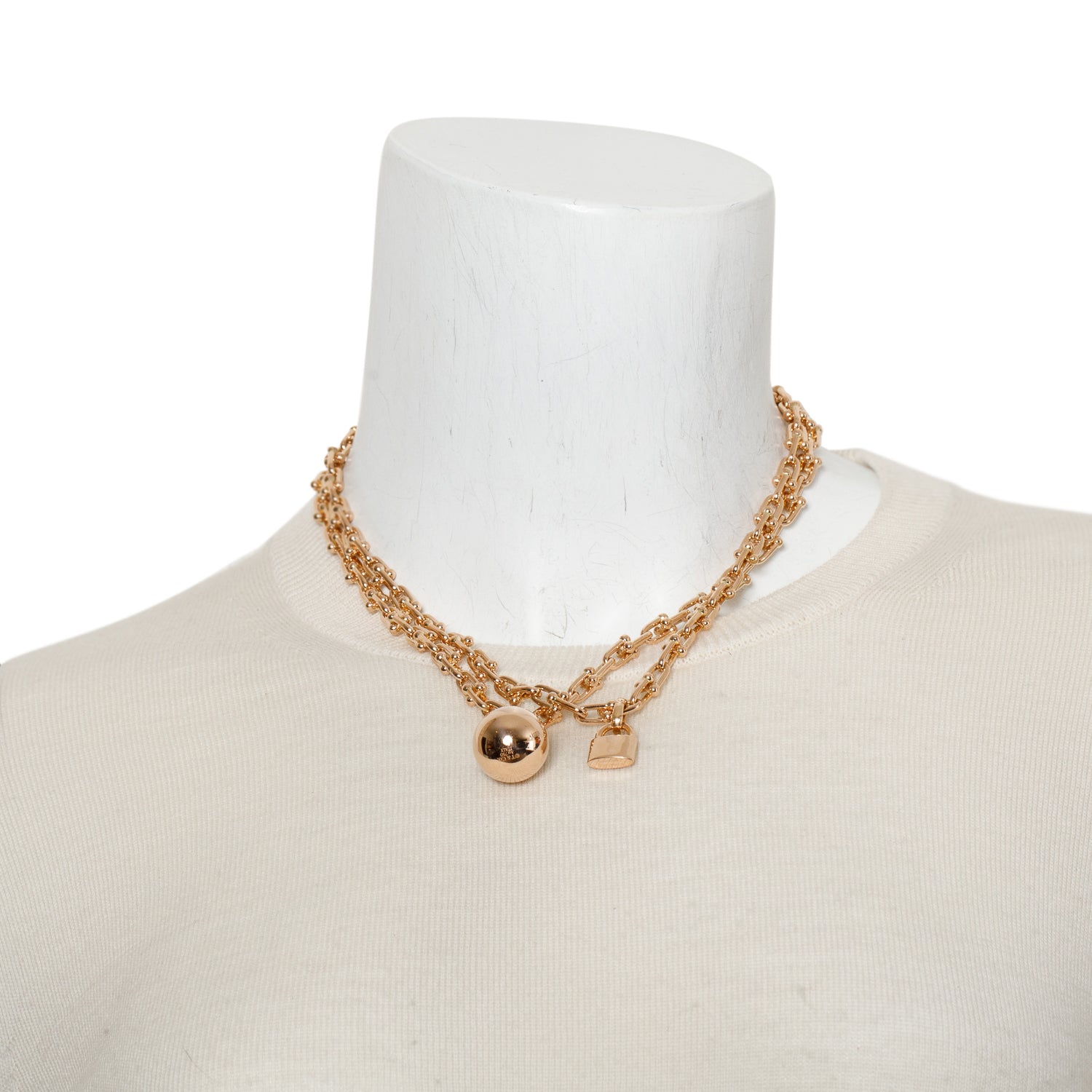 Tiffany & Co. 18k RoseGold Hardwear Small Wrap Necklace w/ Box