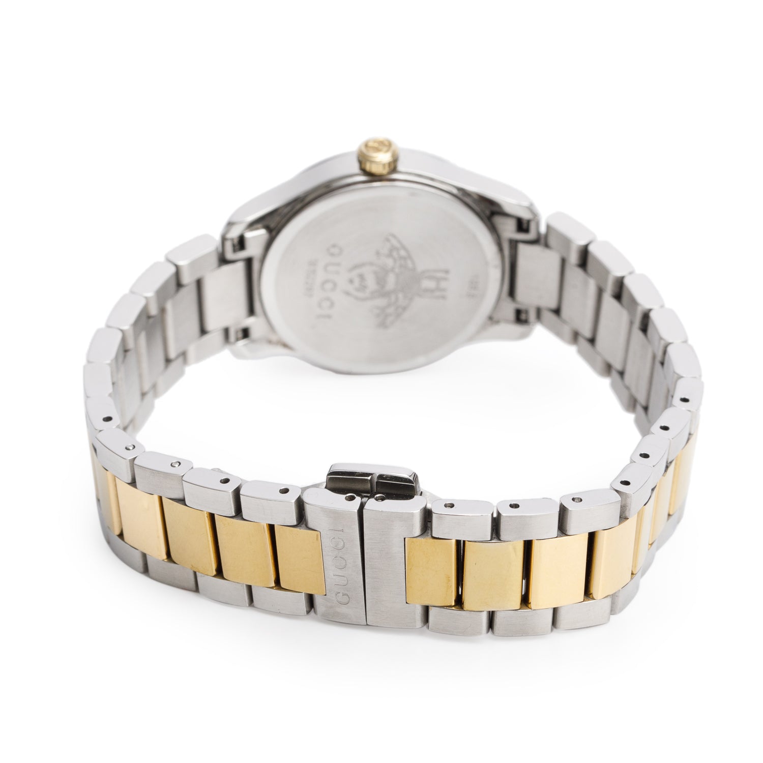 Gucci 2022 Stainless Steel & Gold Plated G-Timeless 27 MM Quartz Watch YA126596 w/ Box & Receipt