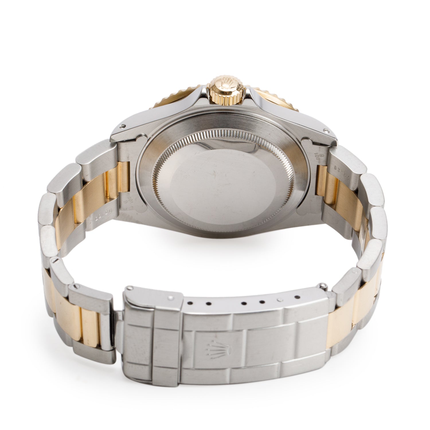 Rolex Stainless Steel & 18k Yellow Gold Submariner Date 40 MM Automatic Watch Blue Dial 16613 w/ Box & Papers