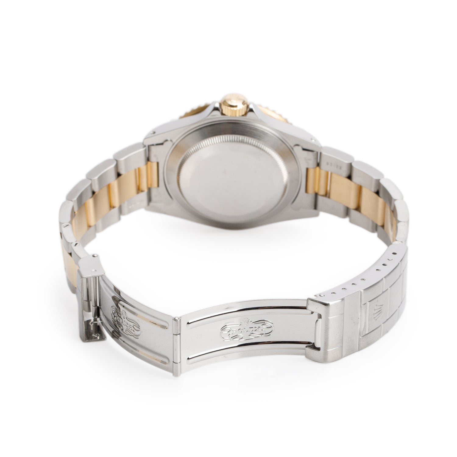 Rolex Stainless Steel & 18k Yellow Gold Submariner Date 40 MM Automatic Watch Blue Dial 16613 w/ Box & Papers