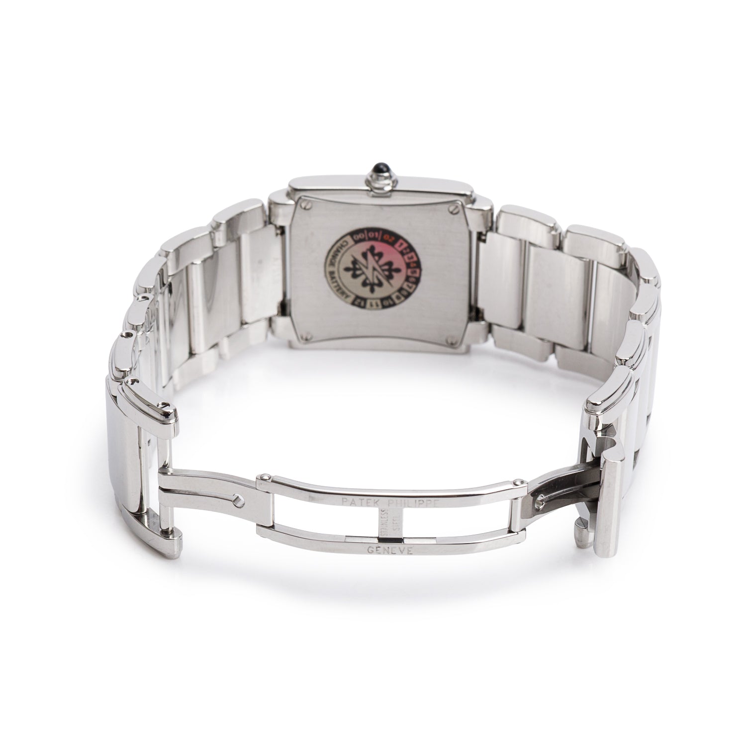 Patek Philippe Stainless Steel Diamond Bezel Twenty-4 Watch White Diamond Dial w/ Box & Papers