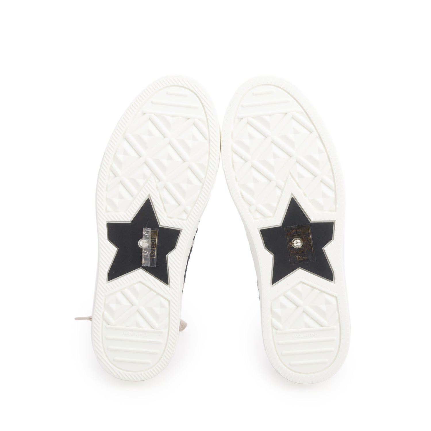 Christian Dior 2023 Deep Blue Oblique Embroidered Cotton Walk'n'Dior Sneakers, Women's Size 35 w/ Box