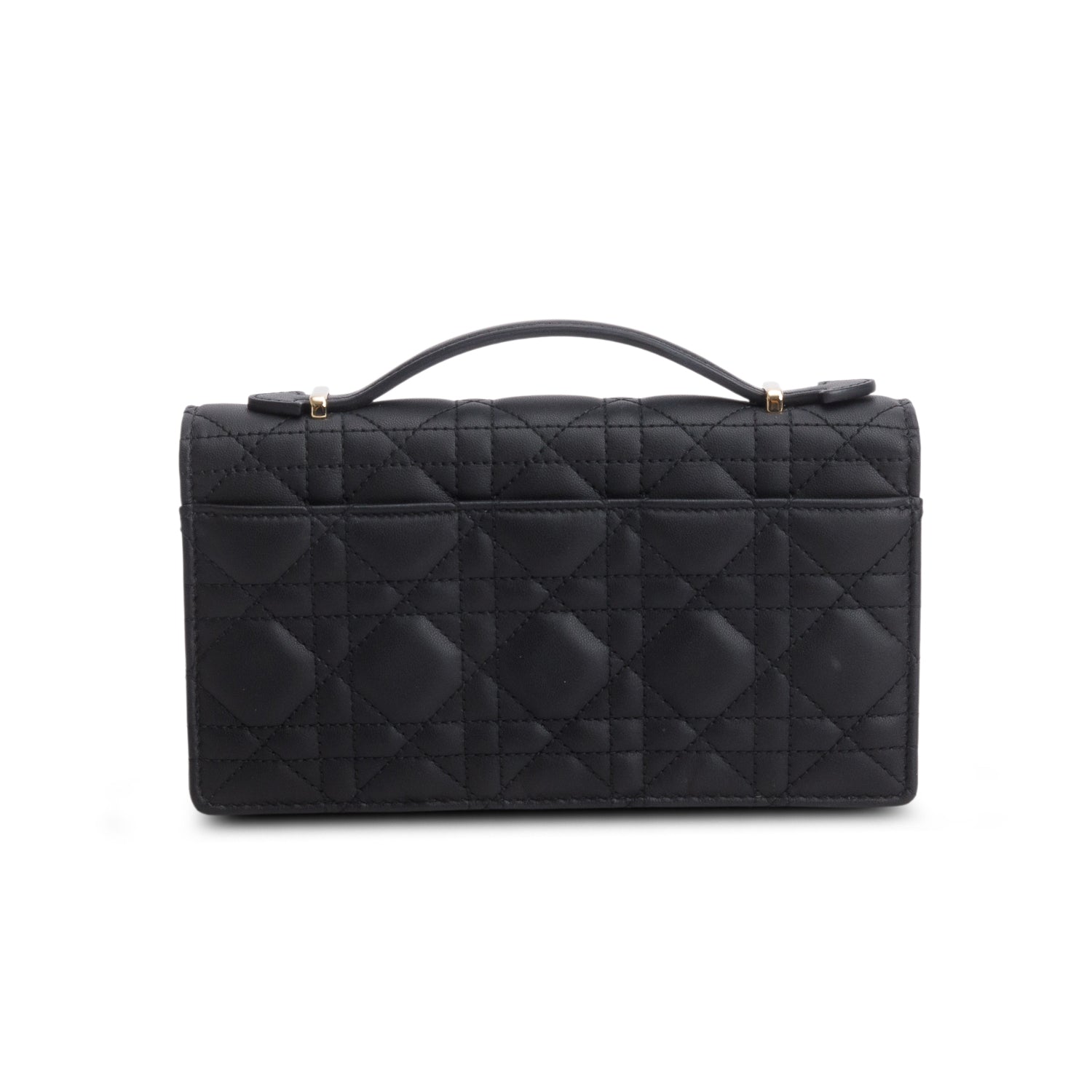 Christian Dior 2023 Lambskin Cannage Mini My Dior Bag w/ Box & Strap