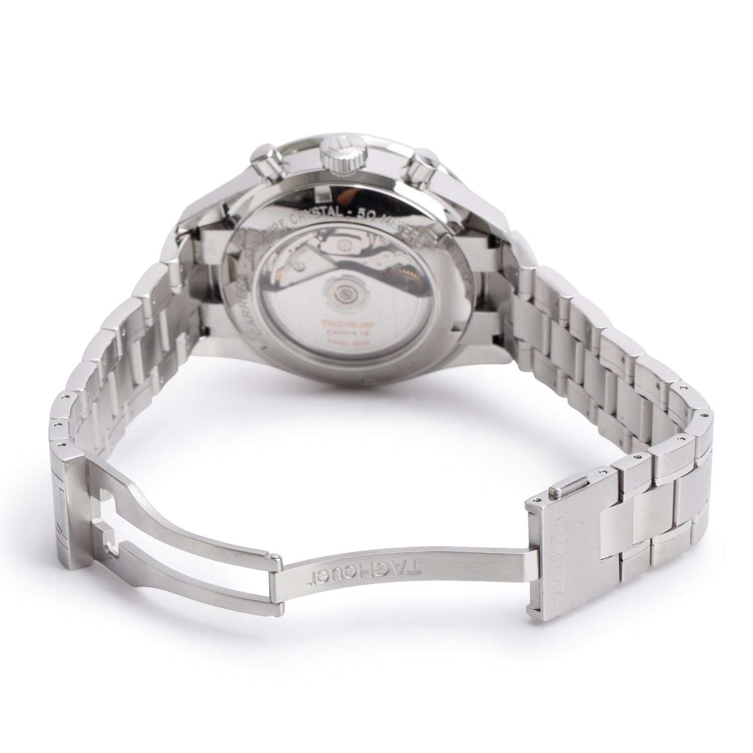 Tag Heuer Stainless Steel Carrera Calibre 16 41 MM Automatic Chronograph Watch Blue Dial CV2015