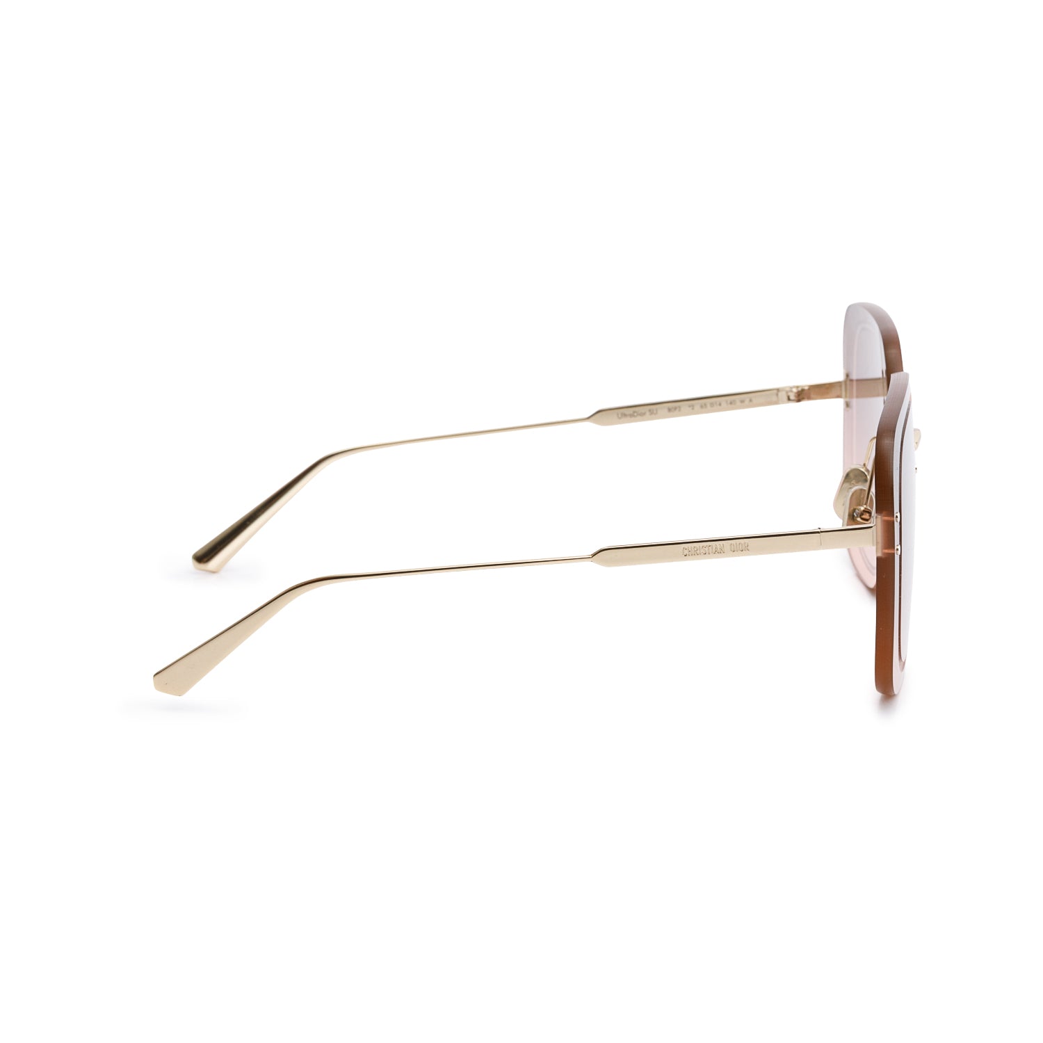 Christian Dior UltraDior SU Pink Gradient Rimless Square Sunglasses w/ Case