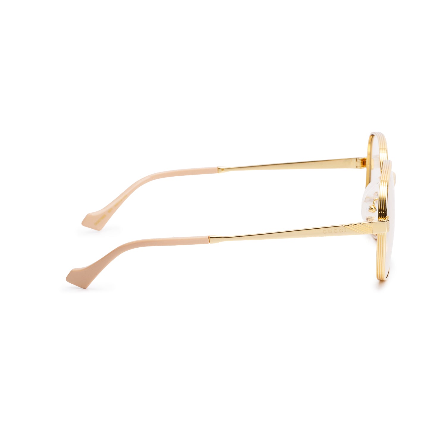 Gucci GG0788S Gold-Tone Square Eyeglasses w/ Case