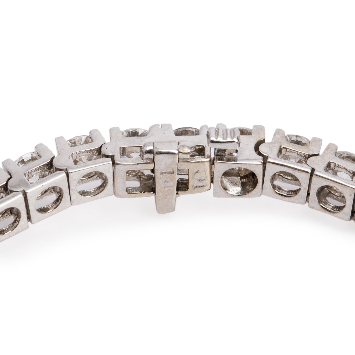 14k White Gold 10.64 tcw. Diamond Tennis Bracelet