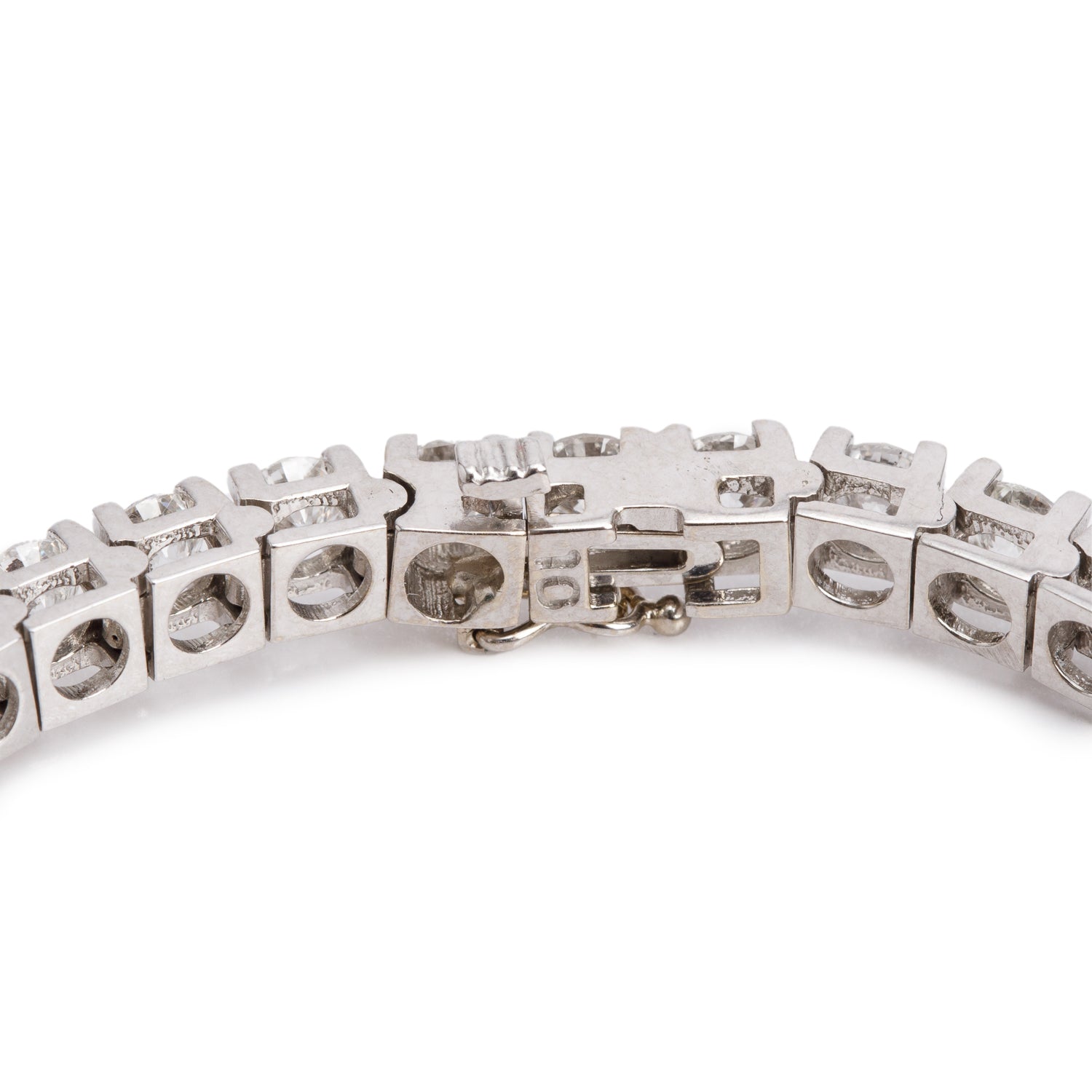 14k White Gold 10.64 tcw. Diamond Tennis Bracelet