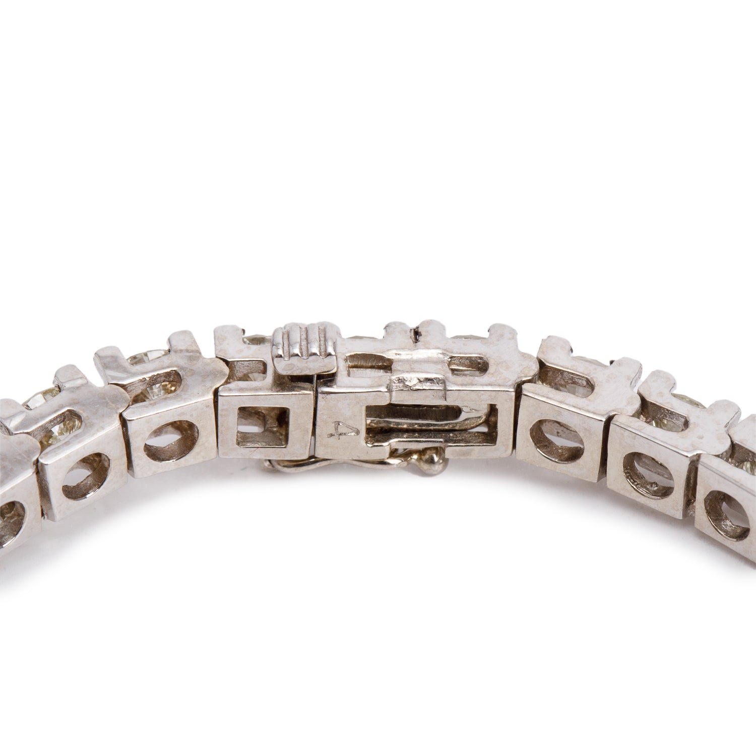 14k White Gold 8.50 tcw. Diamond Tennis Bracelet