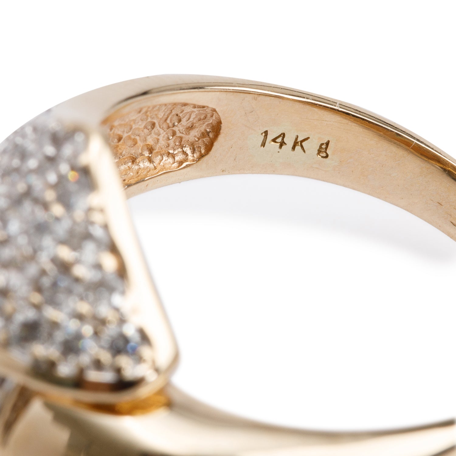 14k Yellow Gold South Sea Pearl & Diamond Ring, Size 9.25