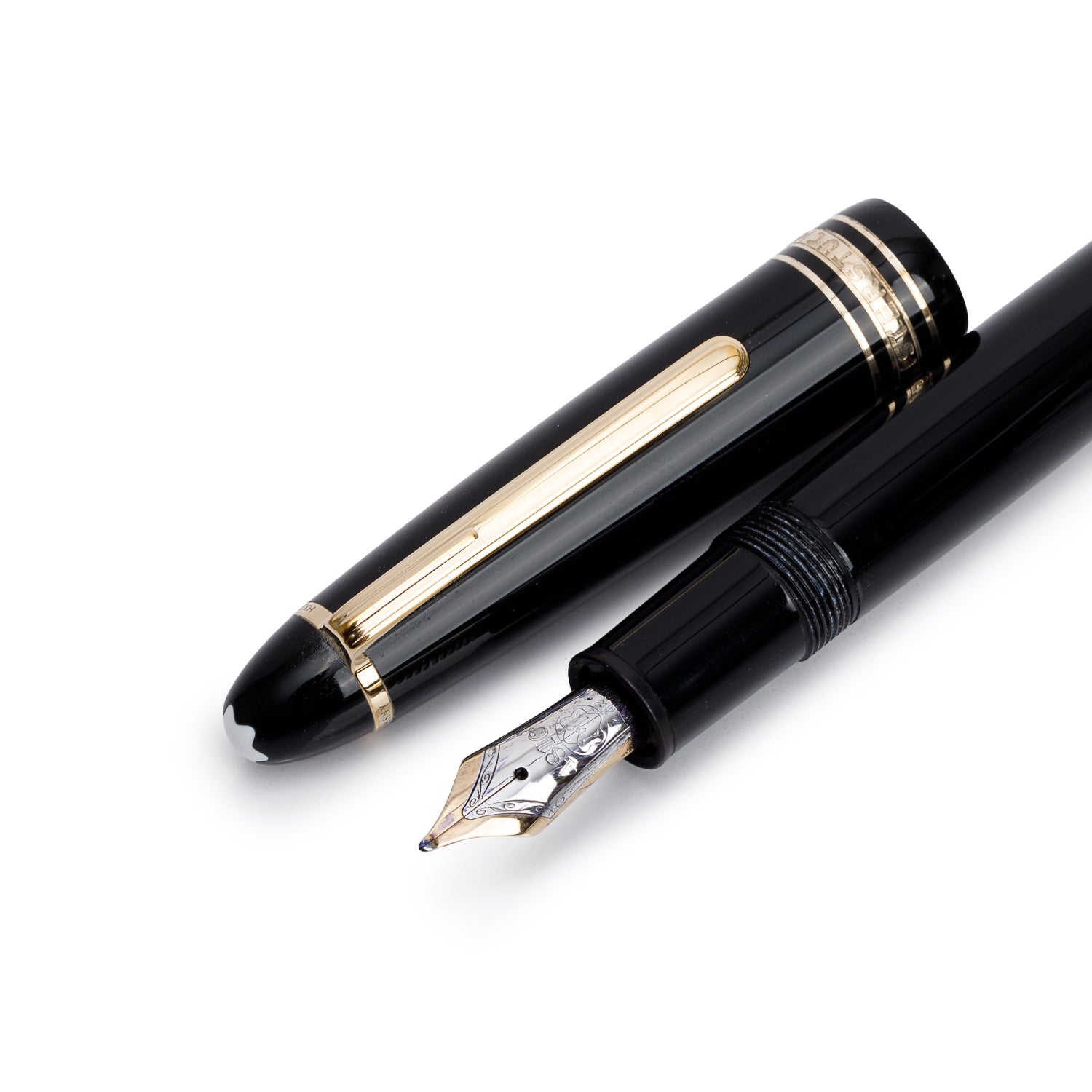 Montblanc Gold-Coated Black Resin Meisterstuck Hommage A Frederic Chopin Fountain Pen w/ Box