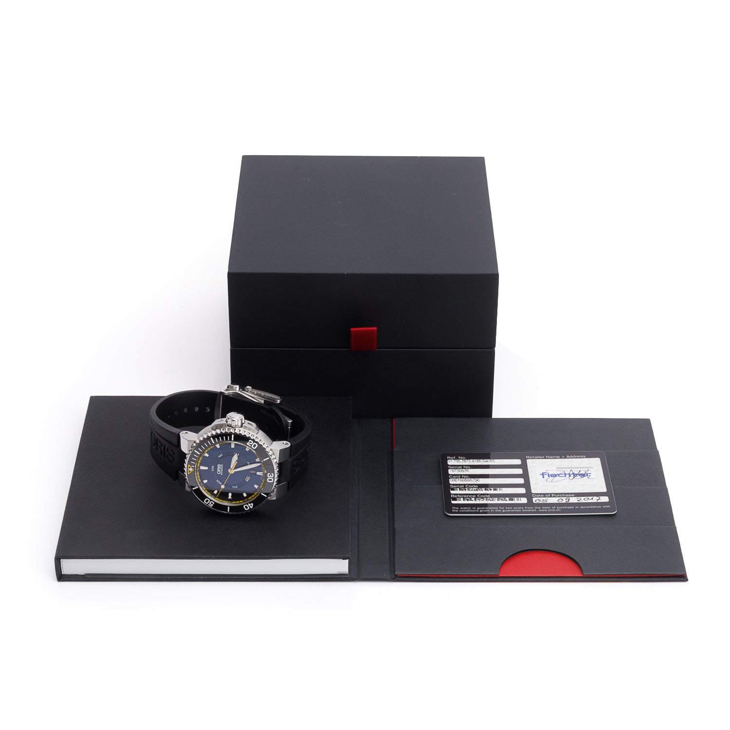 Oris Stainless Steel Aquis Great Barrier Reef Limited Edition II Date 46 MM Automatic Watch w/ Box & Papers