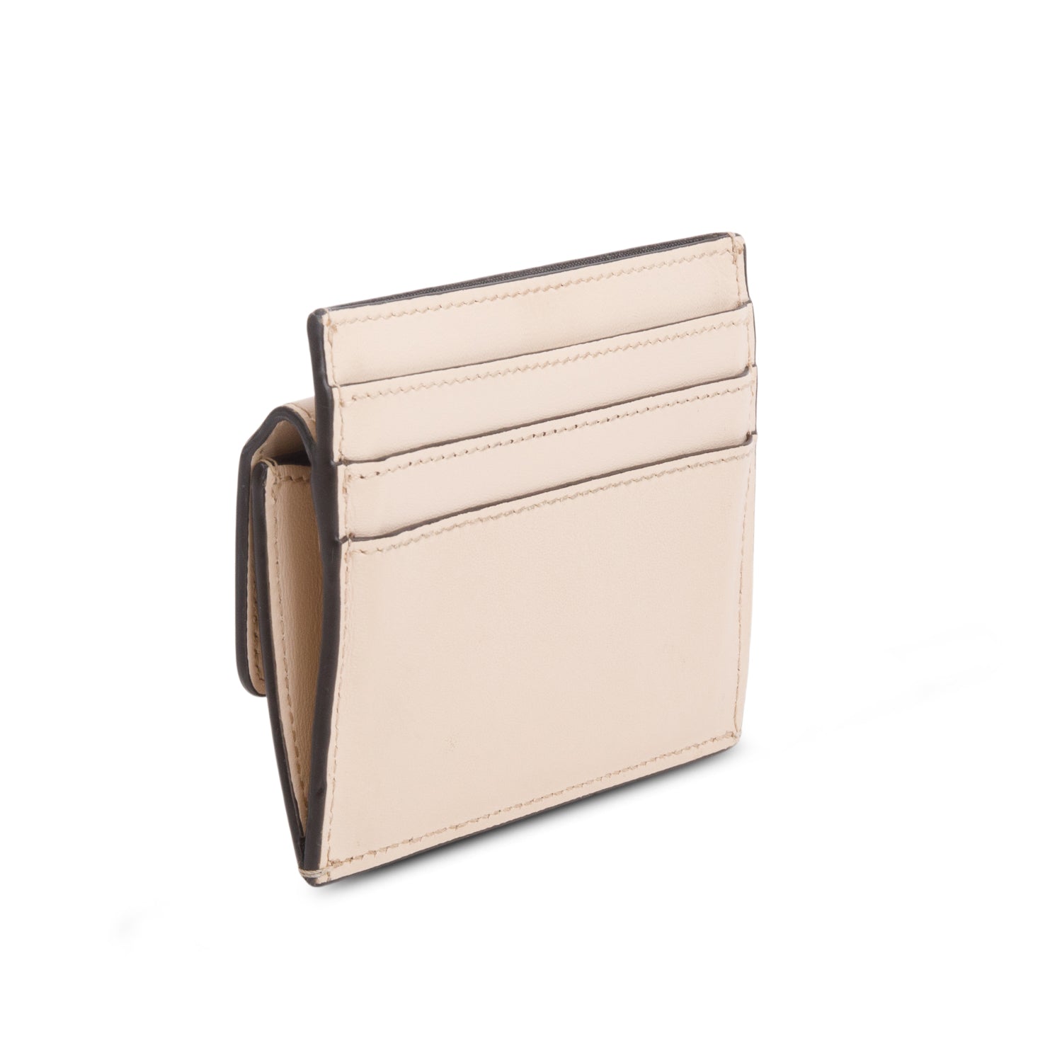 Fendi Pink Embossed Leather Mini Compact Wallet