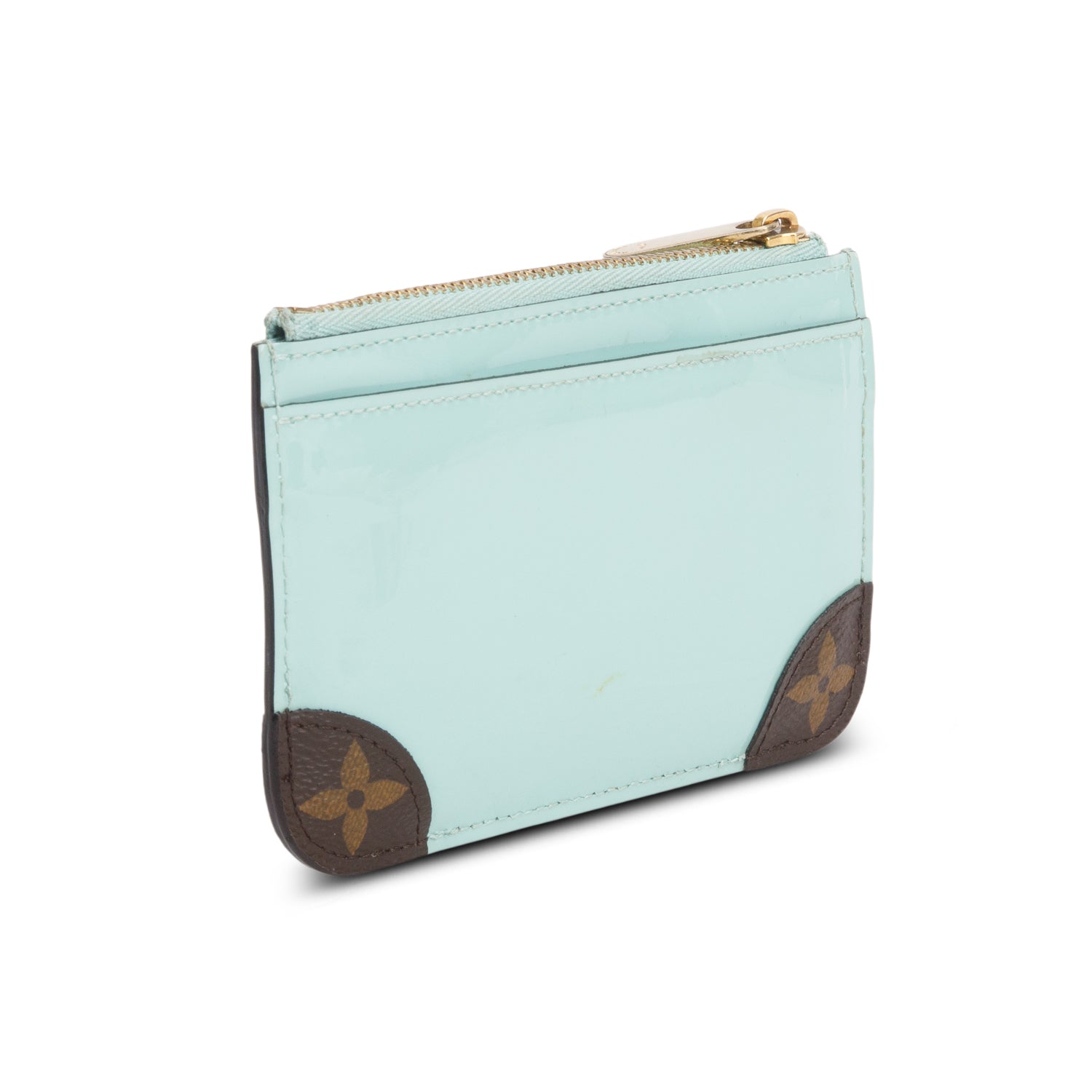 Louis Vuitton Turquoise Vernis Miroir Venice Key Pouch