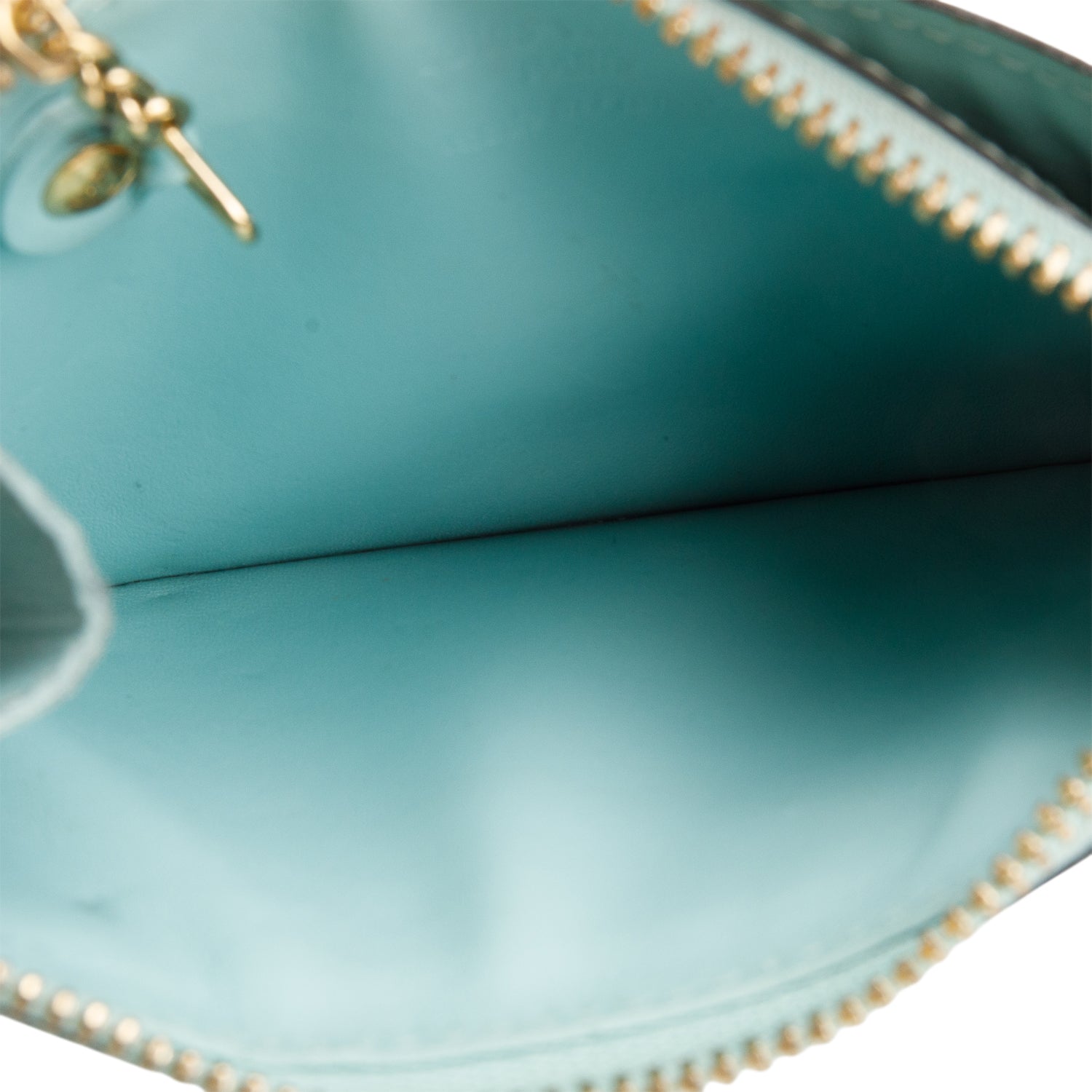 Louis Vuitton Turquoise Vernis Miroir Venice Key Pouch