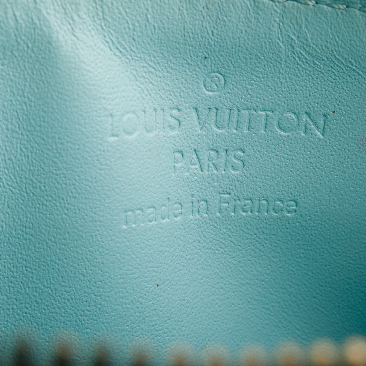 Louis Vuitton Turquoise Vernis Miroir Venice Key Pouch