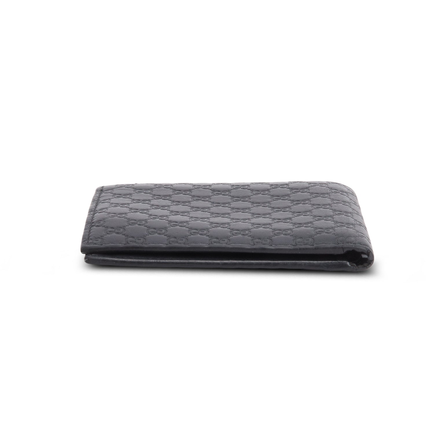 Gucci Black GG Signature Leather Bi-fold Wallet