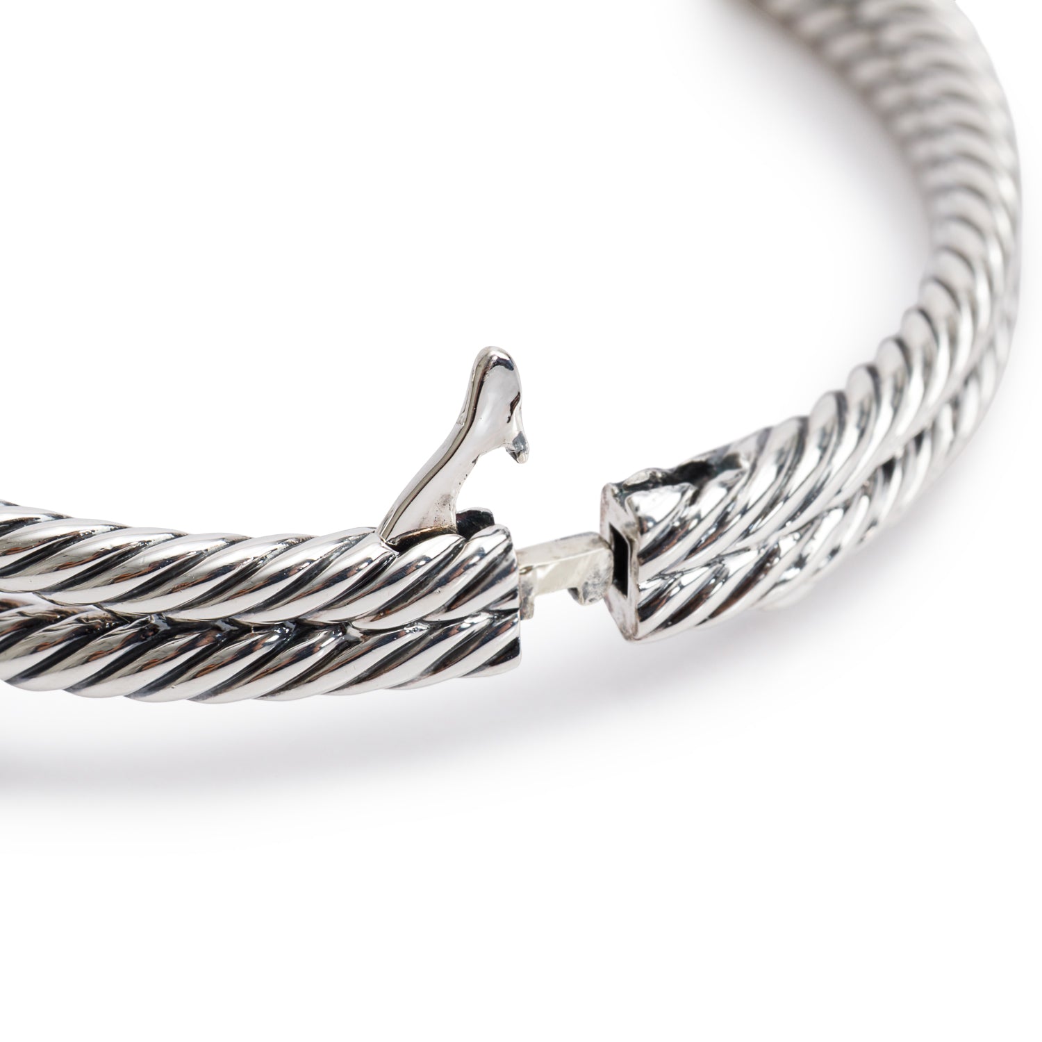 David Yurman Sterling Silver Topaz & Diamond Albion Cable Bracelet