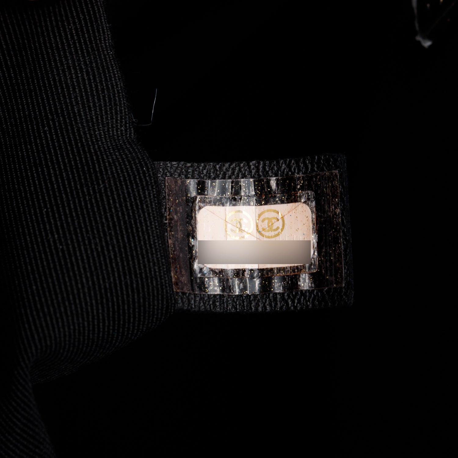 Chanel Black Caviar Frame in Chain Bag w/ Authenticity Card