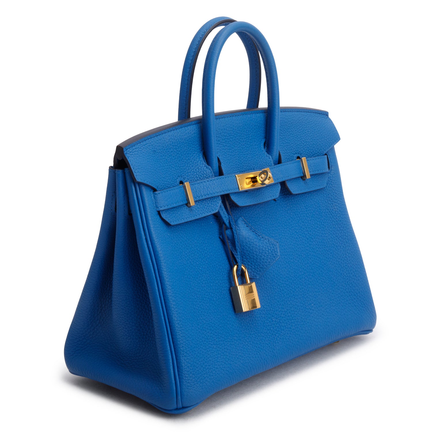 Hermes Bleu Hydra Togo Birkin 25 w/ Box