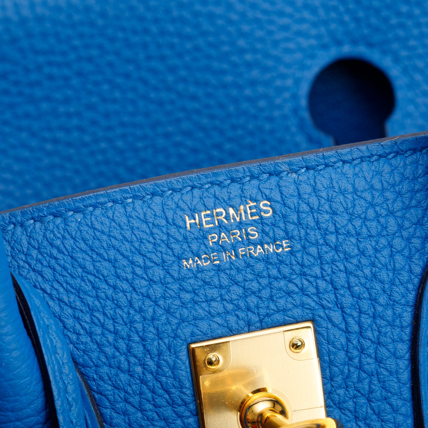 Hermes Bleu Hydra Togo Birkin 25 w/ Box